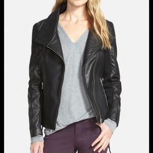 [Sam Edelman] vegan faux leather moto jacket